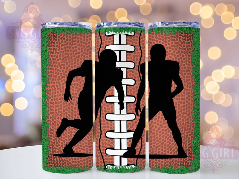 American Football Player Game Day Tumbler, American Football Cup, 20Oz Sublimation Wrap, Sports Fan Drinkware, Gridiron Gift Idea, Athletic Mug Design, Game Day Tumbler Sublimation SvggirlplusArt 