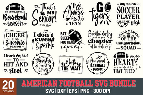 American Football svg bundle SVG Designangry 