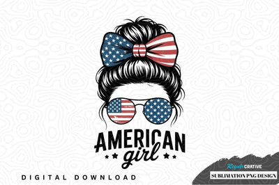 American girl sublimation png design Sublimation Regulrcrative 