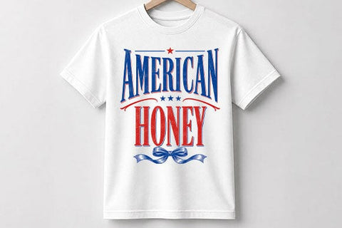 American Honey PNG Vintage Patriotic Typography Digital Download SVG BillahCrafts 