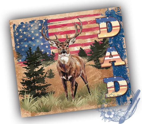 American Hunting 20oz Skinny Tumbler, Fishing And Deer Hunter Tumbler Png, Straight & Tapered Tumbler Wrap, Instant Digital Download Sublimation ToriDesigns 