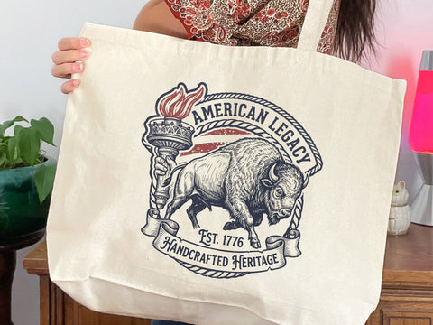 American Legacy PNG, Handcrafted Heritage Buffalo Design SVG DesignDestine 