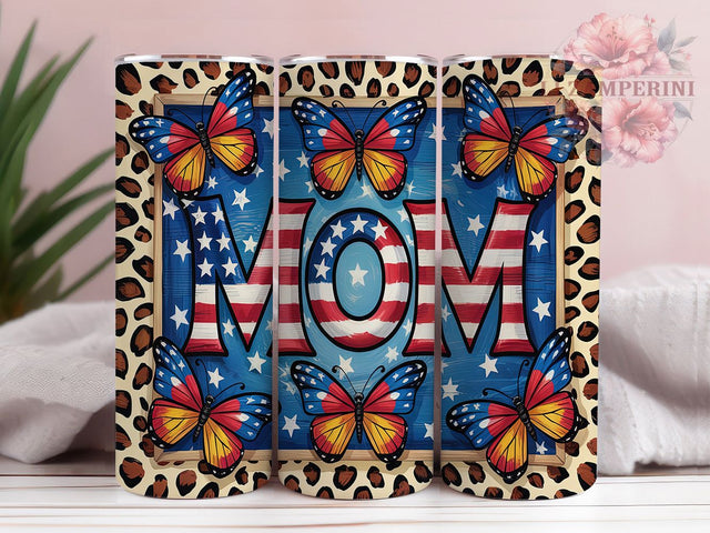 American Mom 4th of July Tumbler Wrap, 4th of July Tumbler, Patriotic Mom, Independence Day Tumbler, 20oz Tumbler Wrap, Sublimation Design, USA Tumbler Sublimation Li Zamperini 