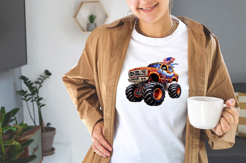 American Monster Truck Sublimation Bundle Sublimation Designangry 