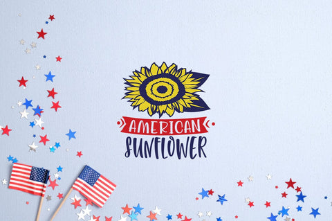 American sunflower SVG Design SVG Designangry 