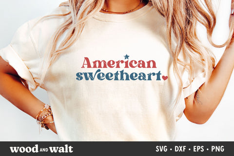 American Sweetheart SVG PNG | Fourth of July SVG SVG Wood And Walt 