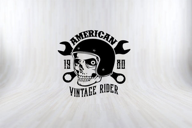 American vintage Rider Funny Motorbiker SVG PNG Craft Cut File SVG SVG Print File 