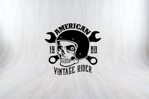 American vintage Rider Funny Motorbiker SVG PNG Craft Cut File SVG SVG Print File 