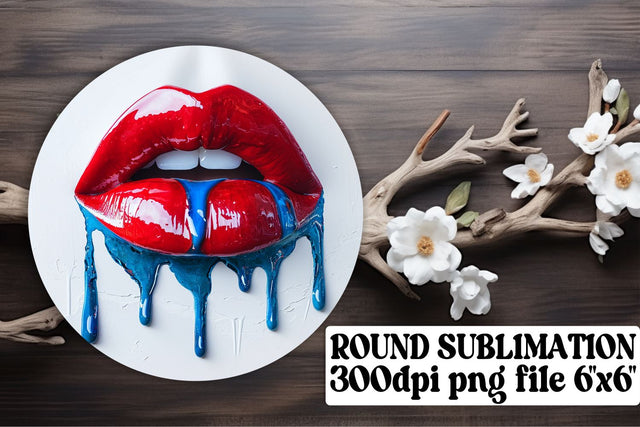 Americana Lips Sublimation Bundle Sublimation afrosvg 