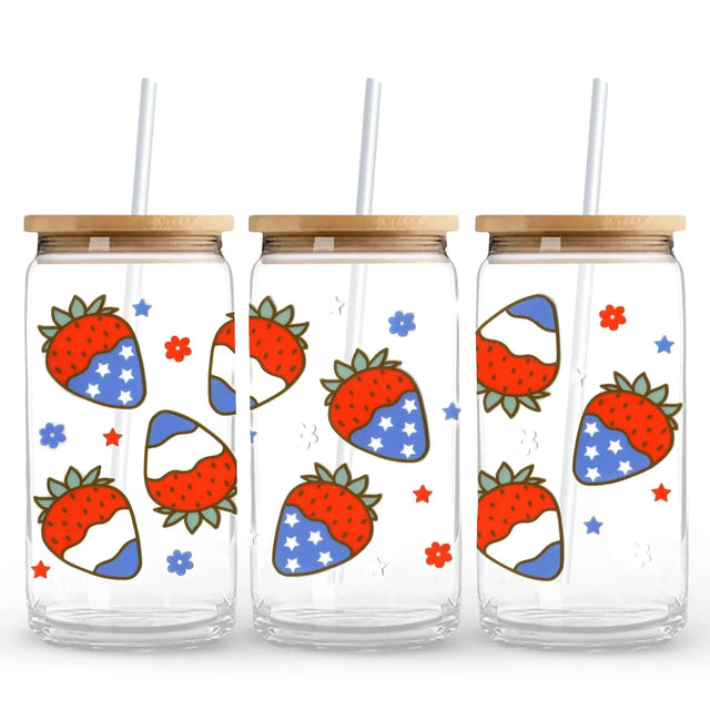 Americana Strawberry 9.7 x 4.3 UV Wrap (Cup NOT Included) Physical DIY Craft Warehouse 