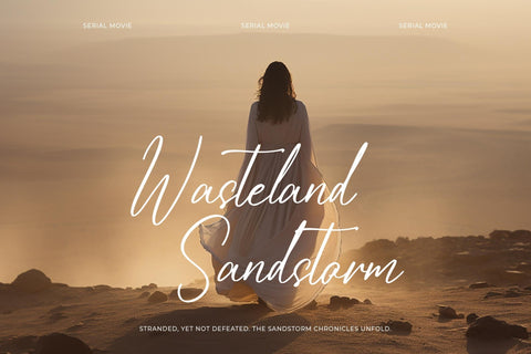 Amethykan - Modern Freestyle Script Font Letterena Studios 