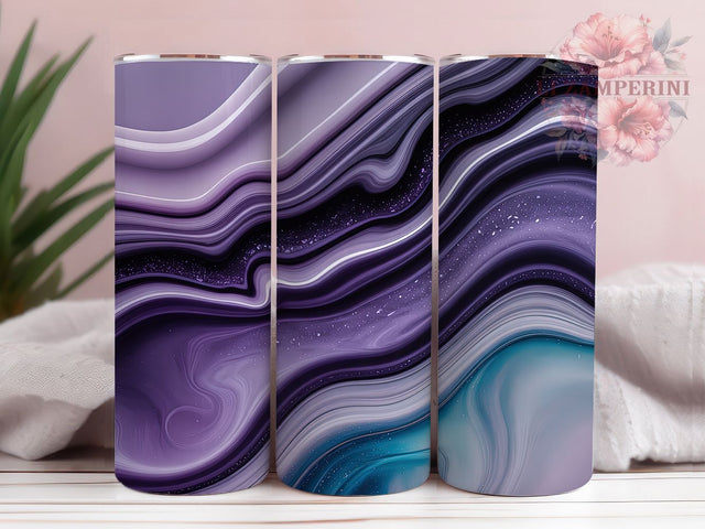 Amethyst Glitter Marble Tumbler, Purple Marble Wrap, Glitter Marble Sublimation, 20oz Amethyst Tumbler, Elegant Purple Art, Glamorous Marble Mug, Whimsical Glitter Cup Sublimation Li Zamperini 