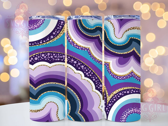 Amethyst Glitter Tumbler, Purple Glitter Tumbler, 20Oz Sublimation, Seamless Amethyst Design, Sparkly Purple Printable, Gemstone Glitter Wrap, Purple Marble Glitter Sublimation SvggirlplusArt 