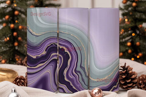 Amethyst Gold Marble 20oz Tumbler Wrap Sublimation DesignSVG 