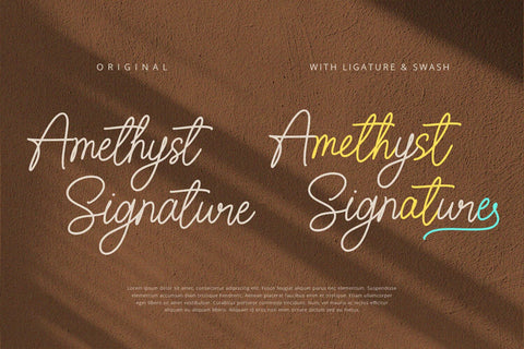 Amethyst Signature Font Font Alpaprana Studio 