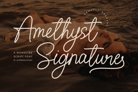 Amethyst Signature Font Font Alpaprana Studio 