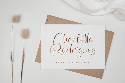 Amethysta Secret - Modern Freestyle Script Font Letterena Studios 