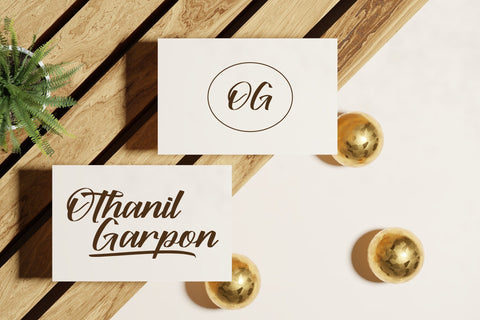 Amladen Bohiga - Modern Bold Script Font Letterena Studios 