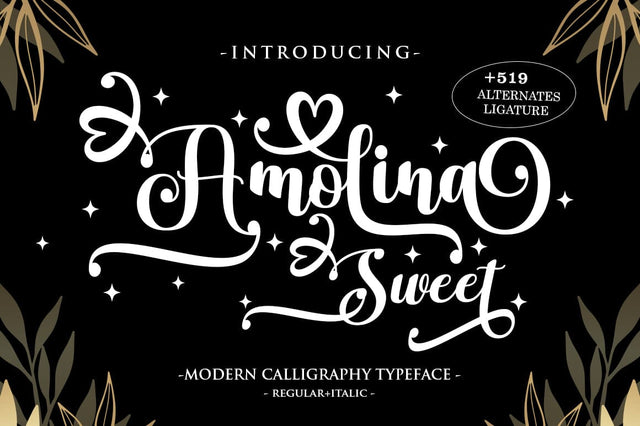 Amolina Sweet Font RomieStudio 