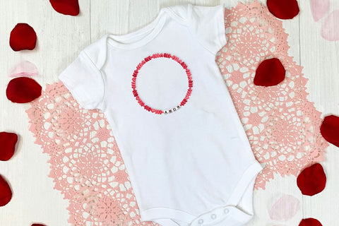 Amor Letter Bead Bracelet with Hearts Embroidery Embroidery/Applique DESIGNS Risa Rocks It 