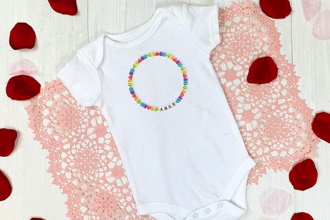 Amor Letter Bead Bracelet with Hearts Embroidery Embroidery/Applique DESIGNS Risa Rocks It 