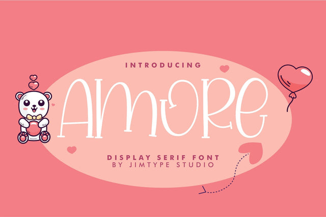 Amore - Cute and Playful Font Font Jimtype Studio 