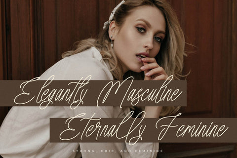 Amorthena Fregoontte - Monoline Elegant Script Font Letterena Studios 