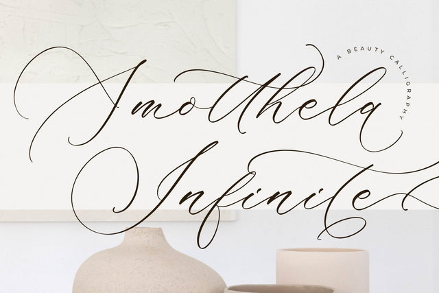 Amotthela Infinite - Beauty Calligraphy Font Letterena Studios 