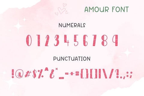 Amour - Cute Decorative Font Font AnningArts Design 