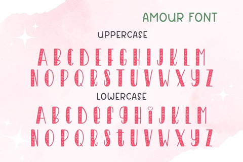 Amour - Cute Decorative Font Font AnningArts Design 