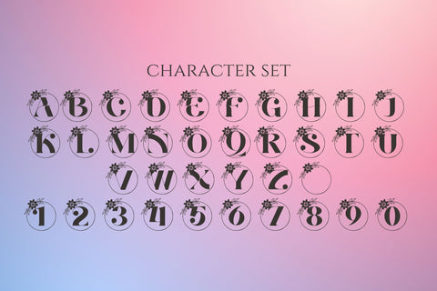 Amour Monogram Line Font Dm Letter Studio 