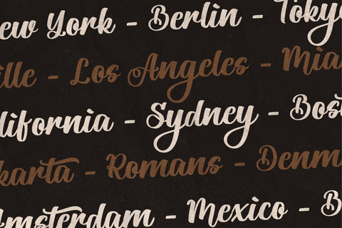 Amsterdam Font Mozarella 