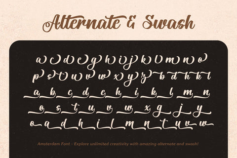 Amsterdam Font Mozarella 