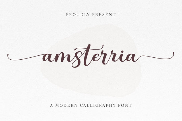 amsterria Font RomieStudio 