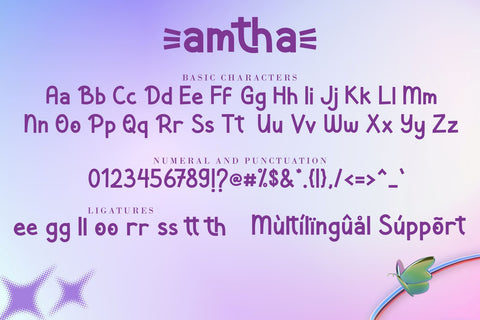 Amtha - A Fun Handwritten Font Font AEN Creative Store 
