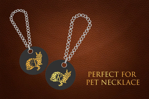 Amuse Cat Mandala Monogram Font Dm Letter Studio 