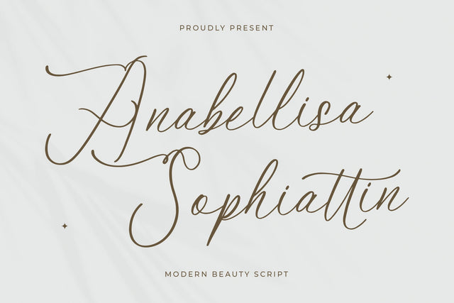 Anabellisa Sophiattin - Modern Beauty Script Font Letterena Studios 
