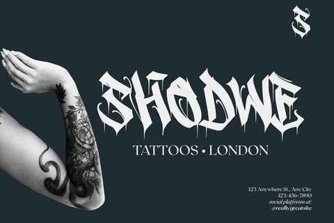 Anarchy Dripping - Blackletter Gothic Font Font Mozzatype 