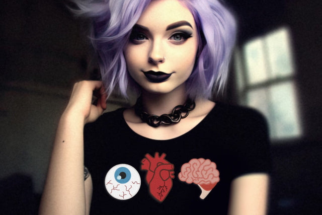 Anatomical Eye Heart Brains Halloween Zombie Embroidery Embroidery/Applique DESIGNS Designed by Geeks 