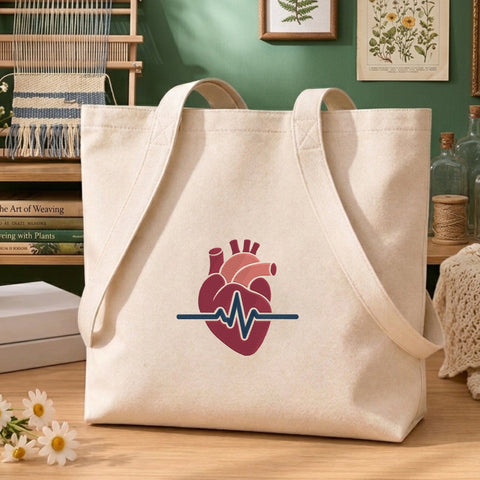 Anatomical Heart ECG Embroidery Design – Heartbeat EKG Medical Heart Machine Embroidery File Embroidery/Applique DESIGNS PatternFeed8 