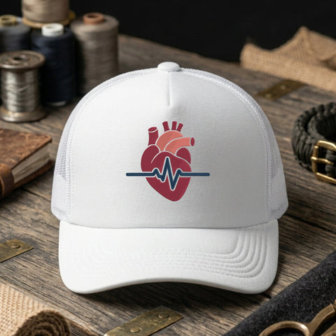 Anatomical Heart ECG Embroidery Design – Heartbeat EKG Medical Heart Machine Embroidery File Embroidery/Applique DESIGNS PatternFeed8 