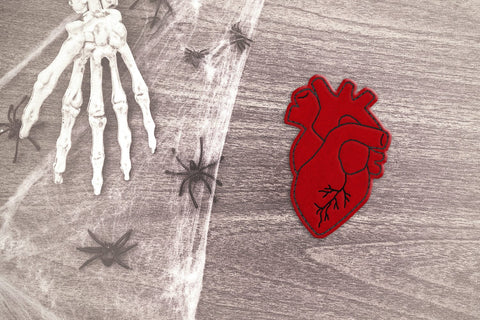 Anatomical Heart Feltie Applique Embroidery Embroidery/Applique DESIGNS Designed by Geeks 