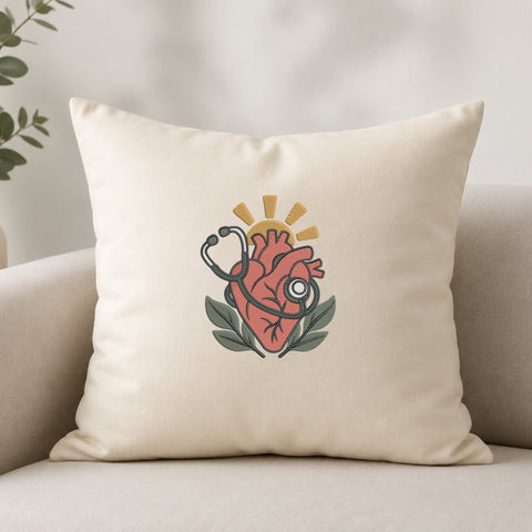 Anatomical Heart Stethoscope Embroidery Design – Medical Heart Machine Embroidery File, Nurse Doctor Healthcare Cardiology Design Embroidery/Applique DESIGNS PatternFeed8 