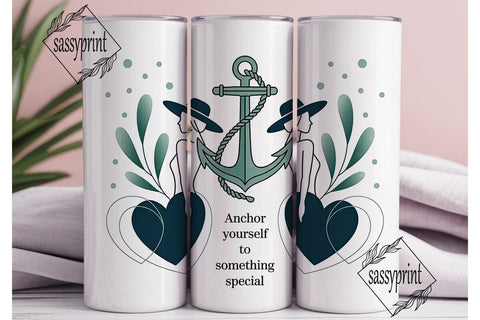 Anchor Yourself Tumbler Wrap Sublimation sassyprint 