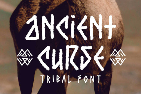 Ancient Curse – Viking Tribal Display Font Font Arterfak Project 