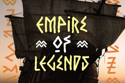 Ancient Curse – Viking Tribal Display Font Font Arterfak Project 