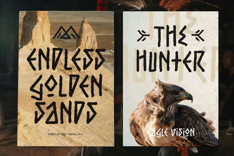 Ancient Curse – Viking Tribal Display Font Font Arterfak Project 