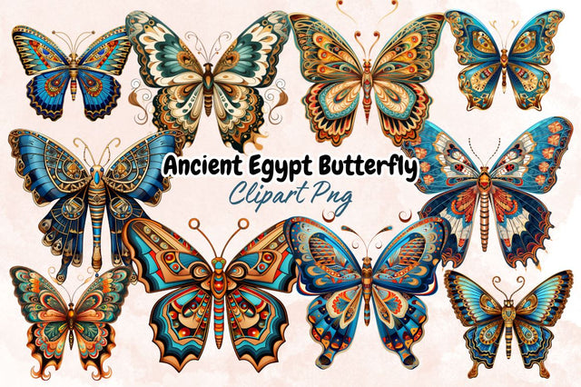Ancient Egypt Butterfly Sublimation Bundle Sublimation Designangry 