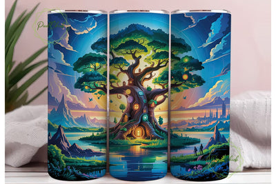 Ancient Tree of Life Panorama Tumbler Sublimation PixelChick 