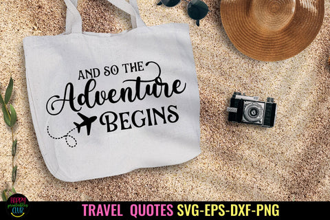 And So the Adventure Begins I Vacation SVG I Travel SVG SVG Happy Printables Club 